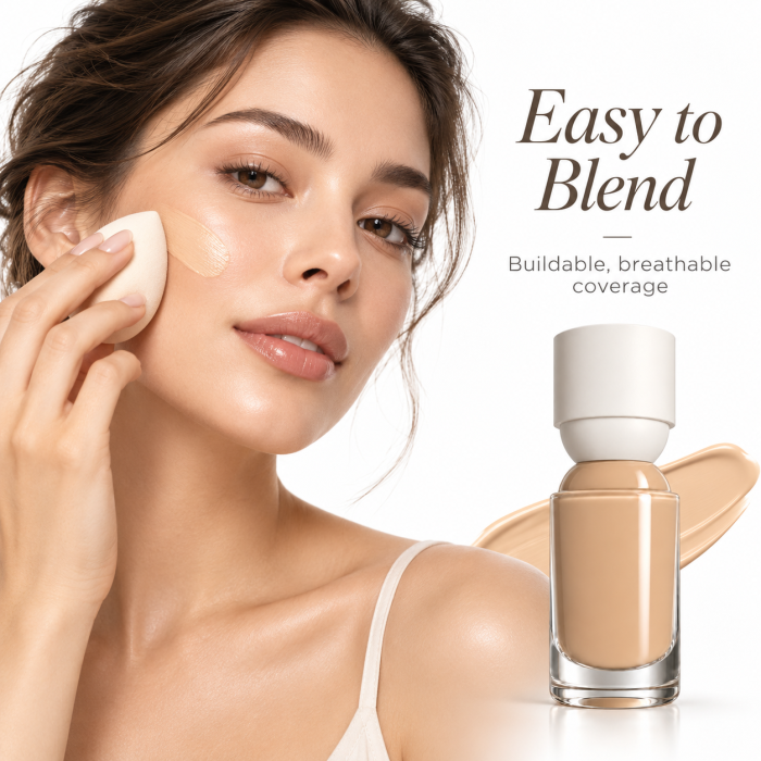 Private Label Liquid Foundation – Never Sets Flawless, 30g - Image 2