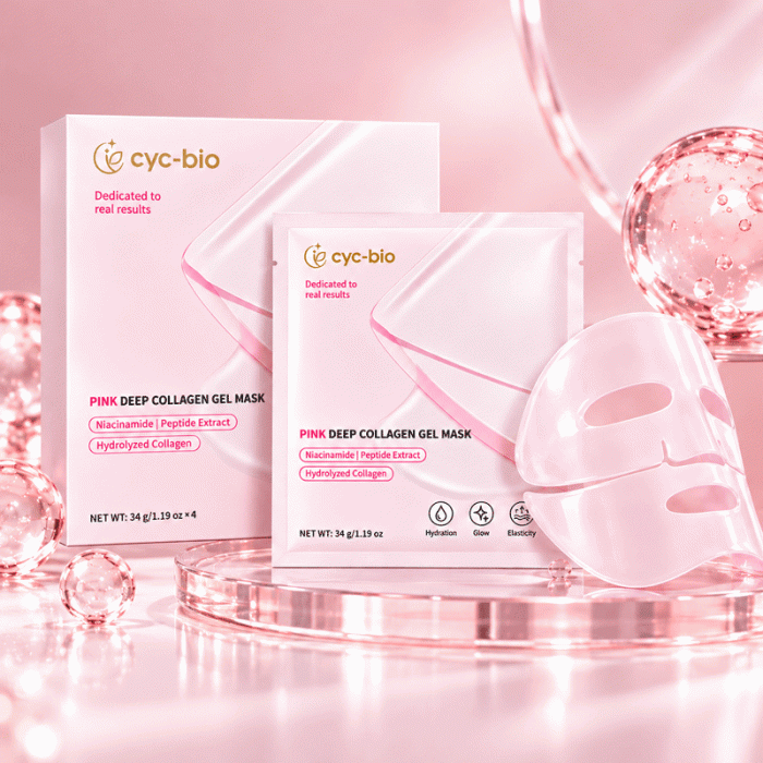 Private Label Collagen Gel Face Mask – Pink & White - Image 10