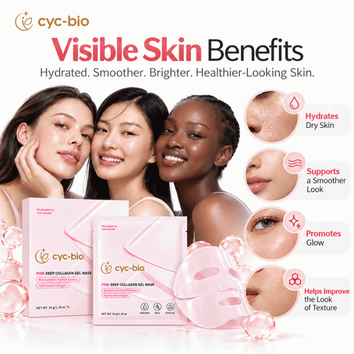 Private Label Collagen Gel Face Mask – Pink & White - Image 11
