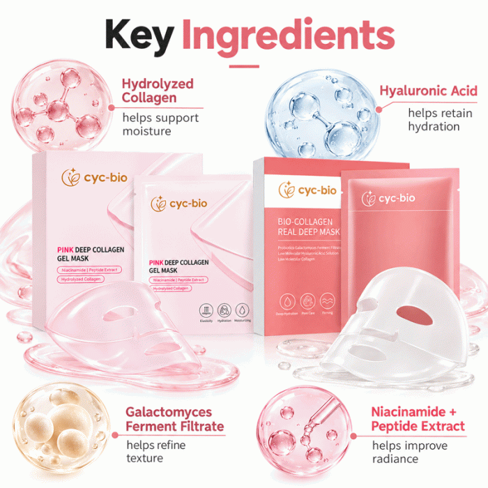 Private Label Collagen Gel Face Mask – Pink & White - Image 7