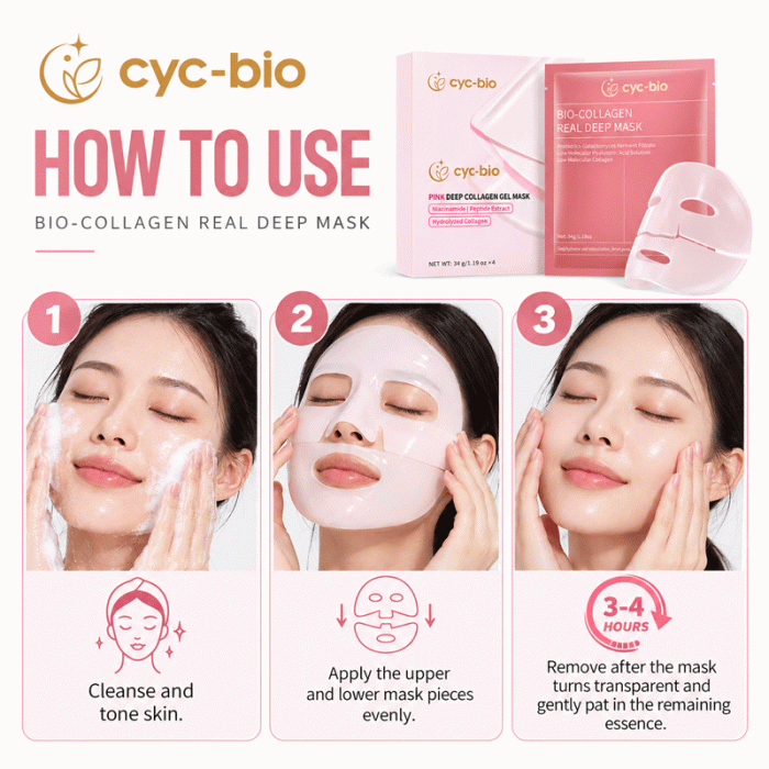 Private Label Collagen Gel Face Mask – Pink & White - Image 8