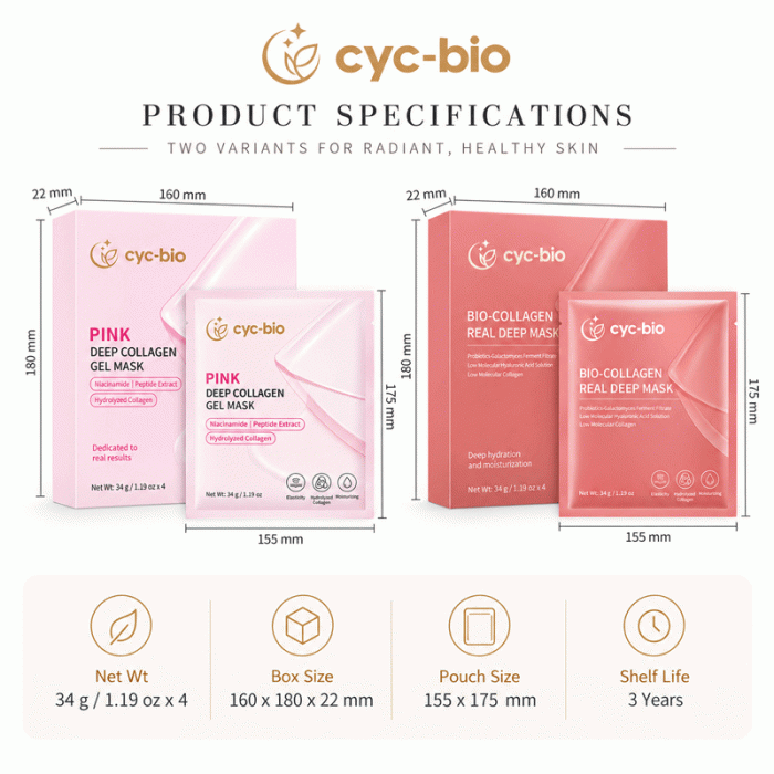Private Label Collagen Gel Face Mask – Pink & White - Image 9