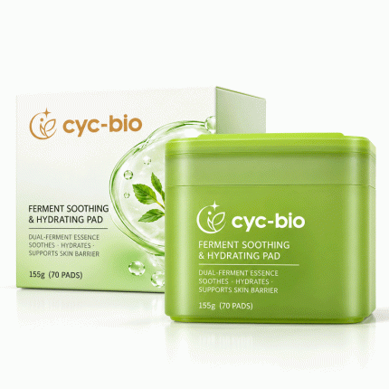 Private label hydrating dual-ferment toner pads, 70 pads