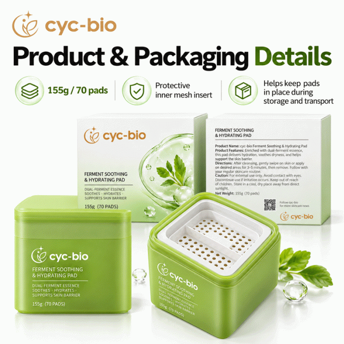 Private Label Hydrating Toner Pads – Dual-Ferment Soothing Formula, 70 Pads - Image 10