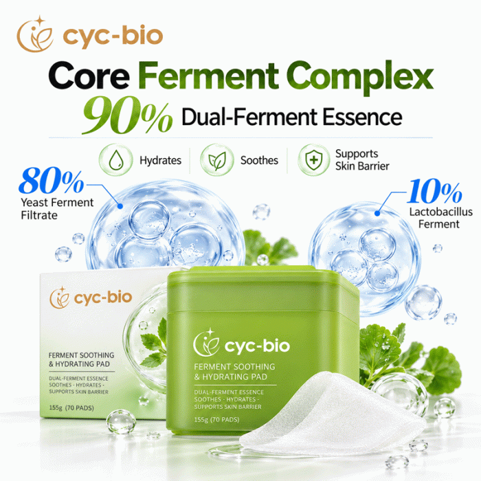Private Label Hydrating Toner Pads – Dual-Ferment Soothing Formula, 70 Pads - Image 4