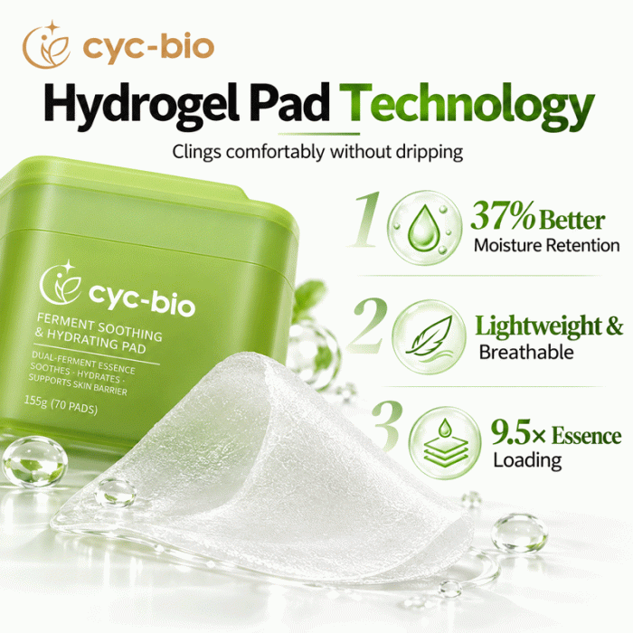 Private Label Hydrating Toner Pads – Dual-Ferment Soothing Formula, 70 Pads - Image 8