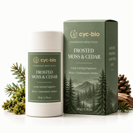 Frosted Moss and Cedar fragrance body stick, 50 g