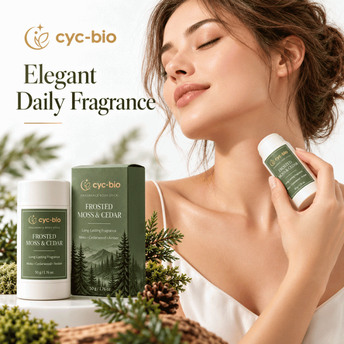 Frosted Moss & Cedar Fragrance Body Stick – 50g - Image 2