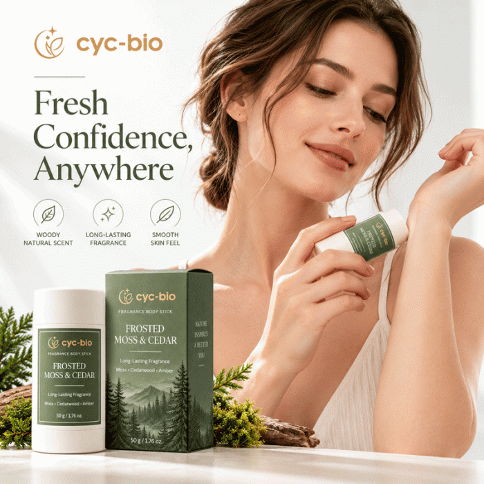Frosted Moss & Cedar Fragrance Body Stick – 50g - Image 7
