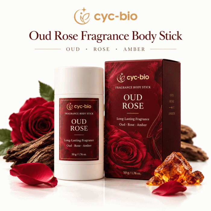 Oud Rose Fragrance Body Stick - Image 3