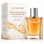 Private label dual-phase scented body mist spray, 100 mL