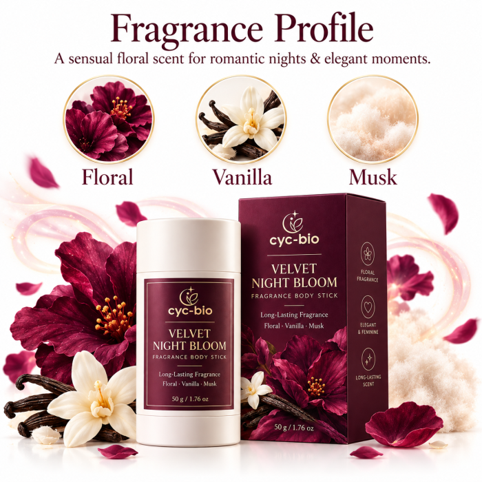 Velvet Night Bloom Fragrance Body Stick – Floral, Vanilla & Musk - Image 7