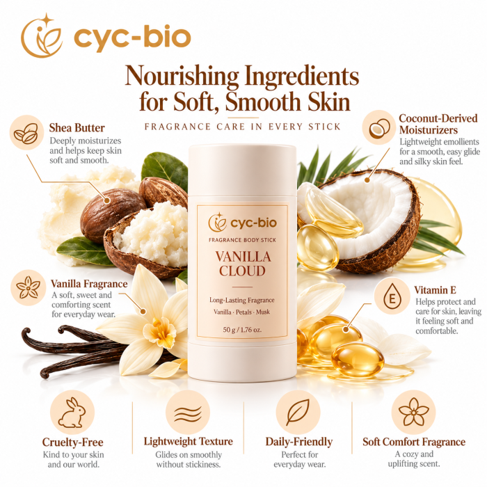 Vanilla Cloud Fragrance Body Stick – 50 g - Image 5