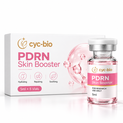 PDRN skin booster ampoule set with 5 mL serum vials