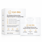 Pre-makeup hydrating and brightening toner pads for private label cosmetics