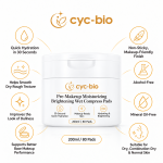 Pre-Makeup Hydrating & Brightening Toner Pads – OEM/ODM - Image 3