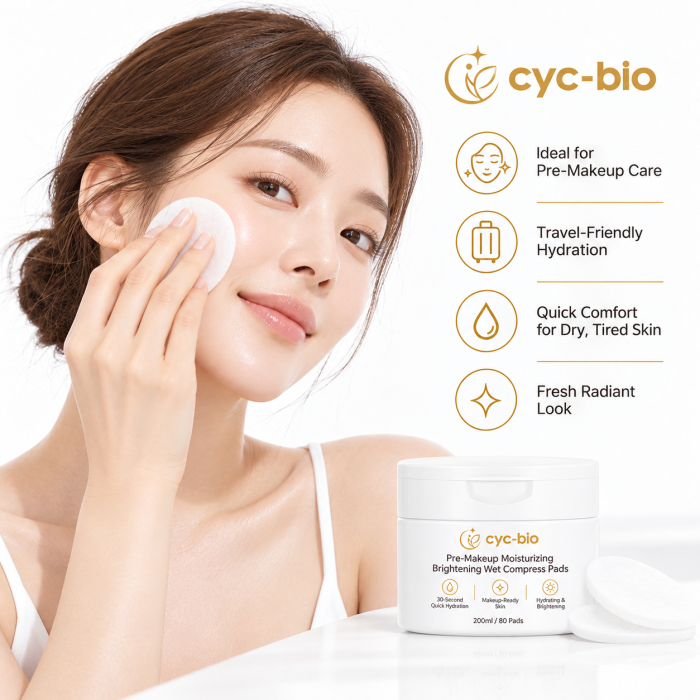 Pre-Makeup Hydrating & Brightening Toner Pads – OEM/ODM - Image 6