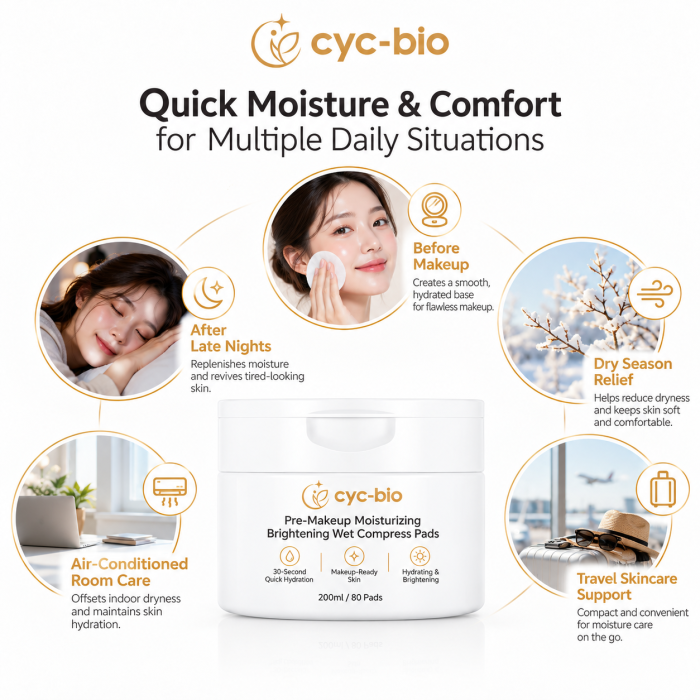 Pre-Makeup Hydrating & Brightening Toner Pads – OEM/ODM - Image 9