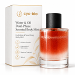 Private label dual-phase water and oil scented body mist, 100 mL
