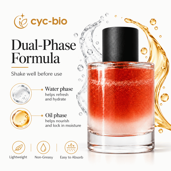 Private Label Dual-Phase Scented Body Mist Spray – Water & Oil Formula | 100 mL - Image 3
